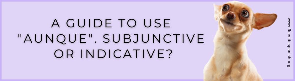 A Guide to Use Aunque. Subjunctive or Indicative?